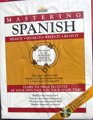 BARRON MASTERING SPANISH LEARN TO SPEAK FLUENT SPANISH 11 CD & BOOK COMPLETE SET