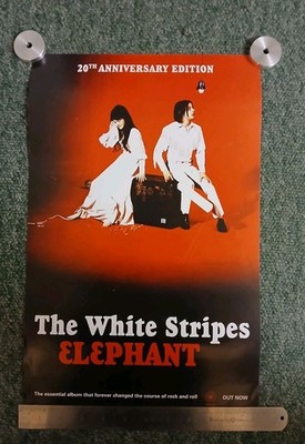 THE WHITES STRIPES ELEPHANT POSTER RARE SHOP PROMO EXCELLENT CONDITION