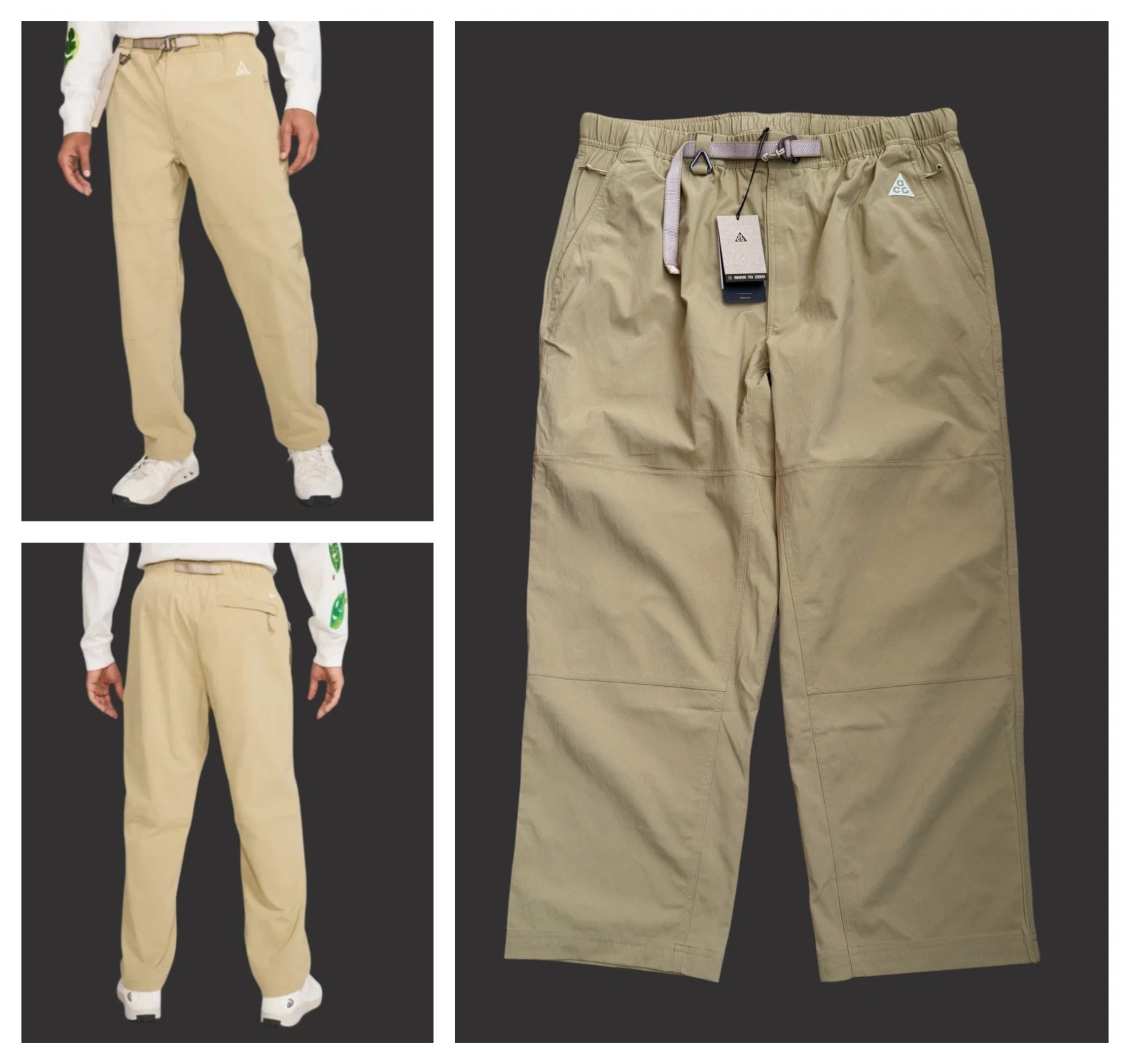 Nike ACG UV Repel Woven Hiking Pants Beige Men's Sz 2XL New $125