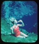 Weeki Wache Spring Florida Underwater model - Stereo Realist slide #3457