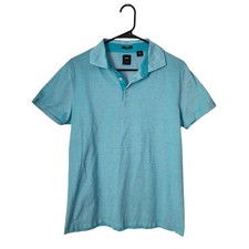 BOSS Hugo Boss Slim Fit Italian Fabric Polo Aqua Preppy Golf
