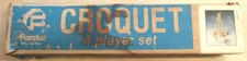 Vtg 1986 Forster 4 Player Croquet Set Party Lawn Game