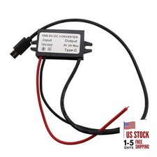 DC 12V/24V to 5V USB Buck Converter 3A 15W Type c Output Charging Module