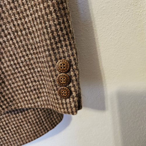 Egon von Furstenburg Sport Mantel Blazer Herren Harris Tweed 100% Wolle Braun 46 - Bild 6 von 6