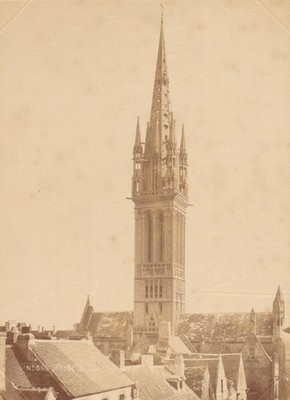 Frankreich Saint Pol de Leon Kreisker Kapelle Glockenturm großes Foto Mieusement 1884