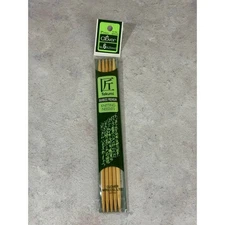 Takumi Clover 5 Bamboo Double Point Knitting Needles Set Size US 6 or 4.25 mm 7"