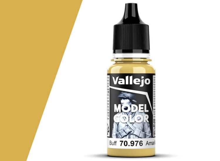Vallejo 976 Model Colour Buff 18ml Paint Dropper Bottle - Image 2
