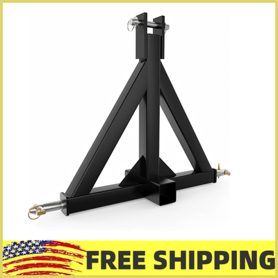 #ad 3 Point Trailer Hitch w 2quot;Receiver3 Pt Tractor Quick Hitch Drawbar Adapter Cat1 $51.39