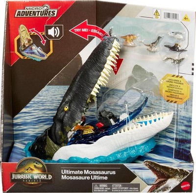 Jurassic World Rebirth Deluxe Mosasaurus Playset, 7 Interactive Features & Sound