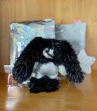CJ Hendry Sparkle JUJU - COOKIE - Black/Silver Plush Keychain RARE