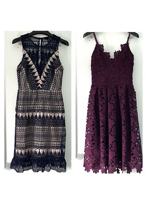 bloomingdales blue lace dress The Ruby Dress in Ice Blue 14 / Ice Blue