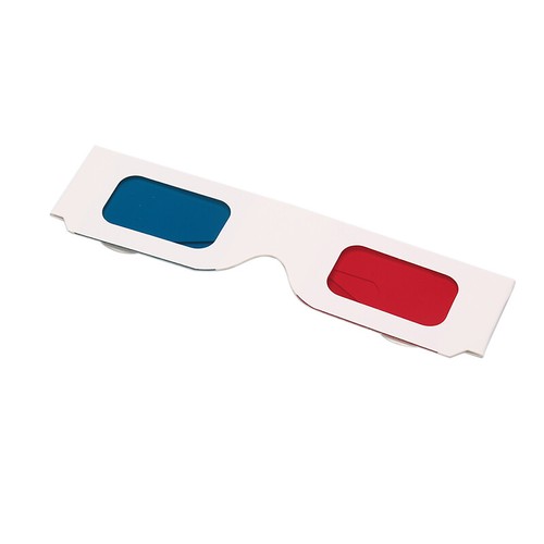 100 pairs Universal Paper 3D Glasses Paper Anaglyph Red Cyan Red/Blue For *f8 - Zdjęcie 4 z 12