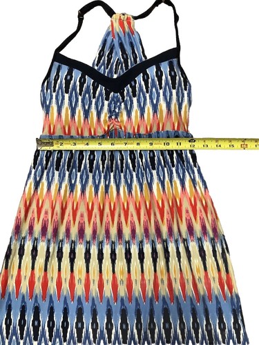 Athleta Racerback Dress Built-in Shelf Bra Empire Waist Multicolor Wms Size XS - Picture 3 of 7
