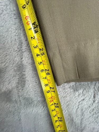 Louis Raphael "Tailored" Men's Tan Polyester Dress Pants Flat Front 46” X 29” - Picture 2 of 8