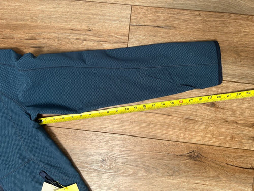 Mens Blue/Teal Woven Fleece Full-Zip Hoodie Coat Jacket Size S All in Motion - Picture 13 of 13