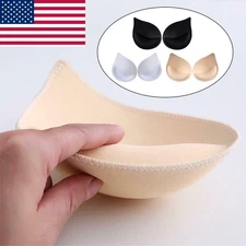1Pair Women Enhancer Bra Insert Pads Push Up Padded Resilient For Swimsuit Foam