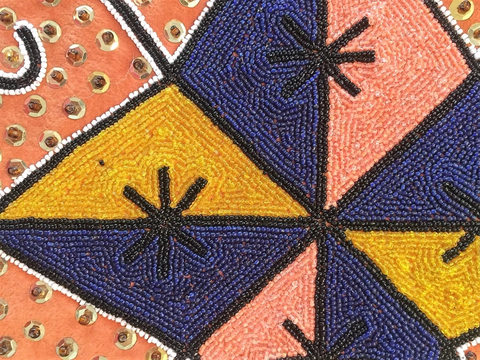 Throw Pillow Cushion Cover Pillow Sham Hand Beaded by Jean Baptiste Jean Joseph - Image 2 of 2