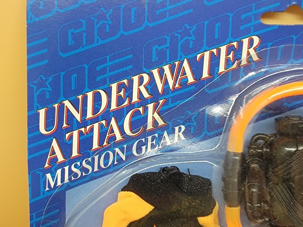 Hasbro 1992 GI Joe Hall Of Fame Underwater Attack Mission Gear