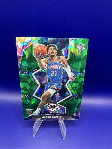 2021-22 Panini Mosaic Aaron Wiggins (RC) Green Ice Prizm SSP OKC Thunder SP π₯