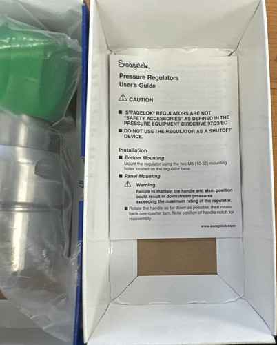 Swagelok KPR1FRA412A20000 Regulator Diaphragm Stainless Steel 0-100 PSI Sealed - Picture 5 of 9