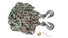 5/16" x 20 ft Tow Chain w/ Hooks Tie Down Binder Trailer Flatbed G70 0900156