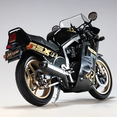 Hasegawa 1/12 model kit Suzuki GSX-R750 GR71G Black/Gold JP 13587