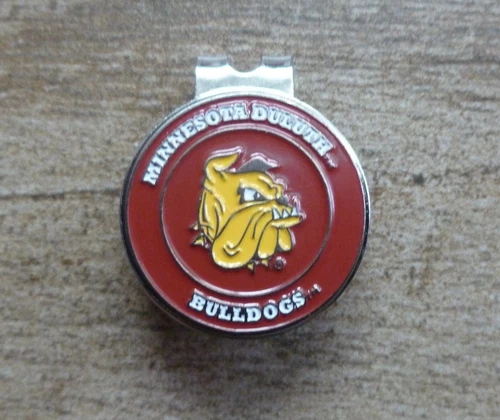 Minnesota Duluth Bulldogs UMD 1" Golf Ball Marker & Magnetic Hat Clip NCAA