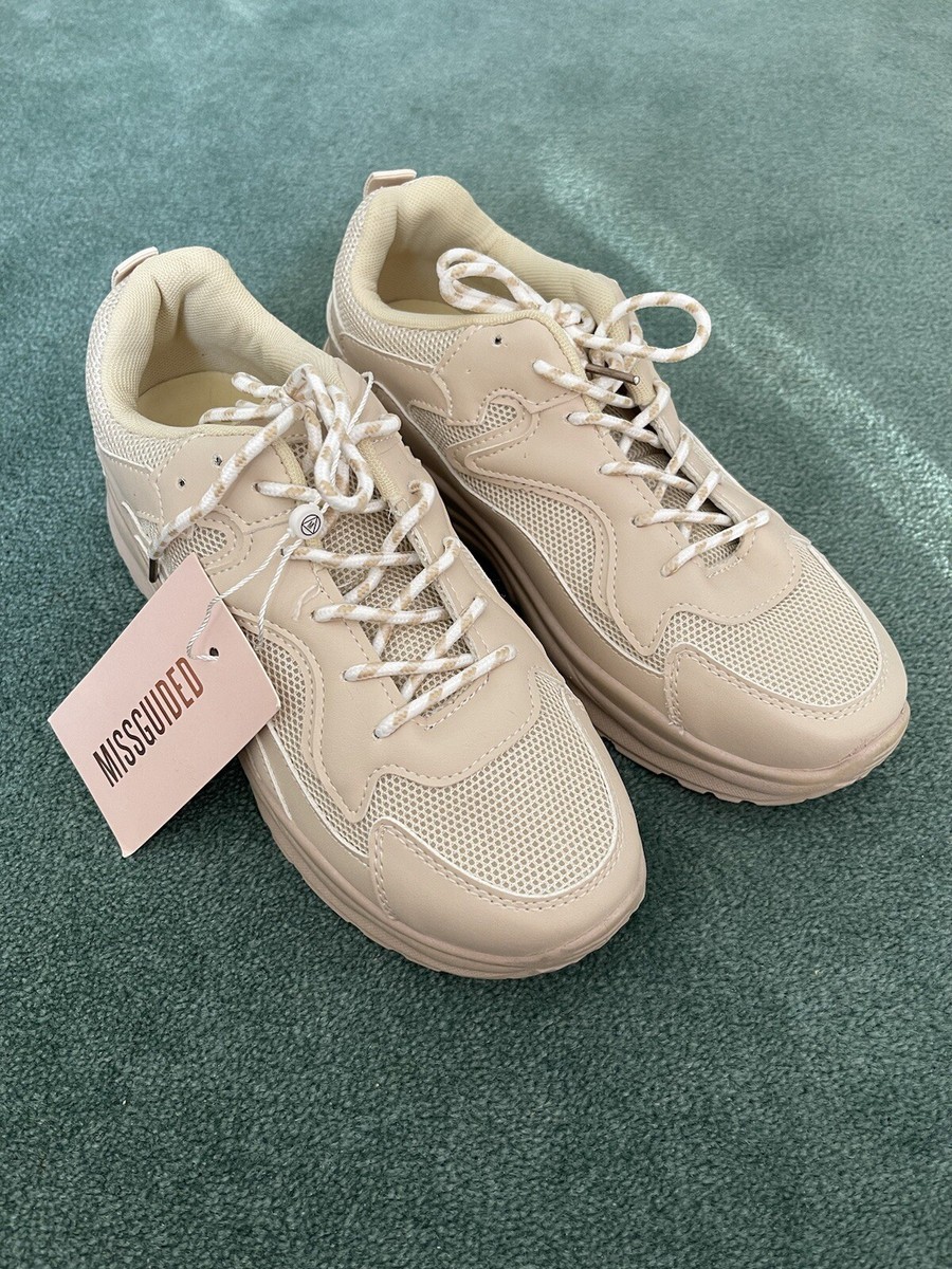 Trainers Missguided Missguided Sneakers NEW Missguided Beige