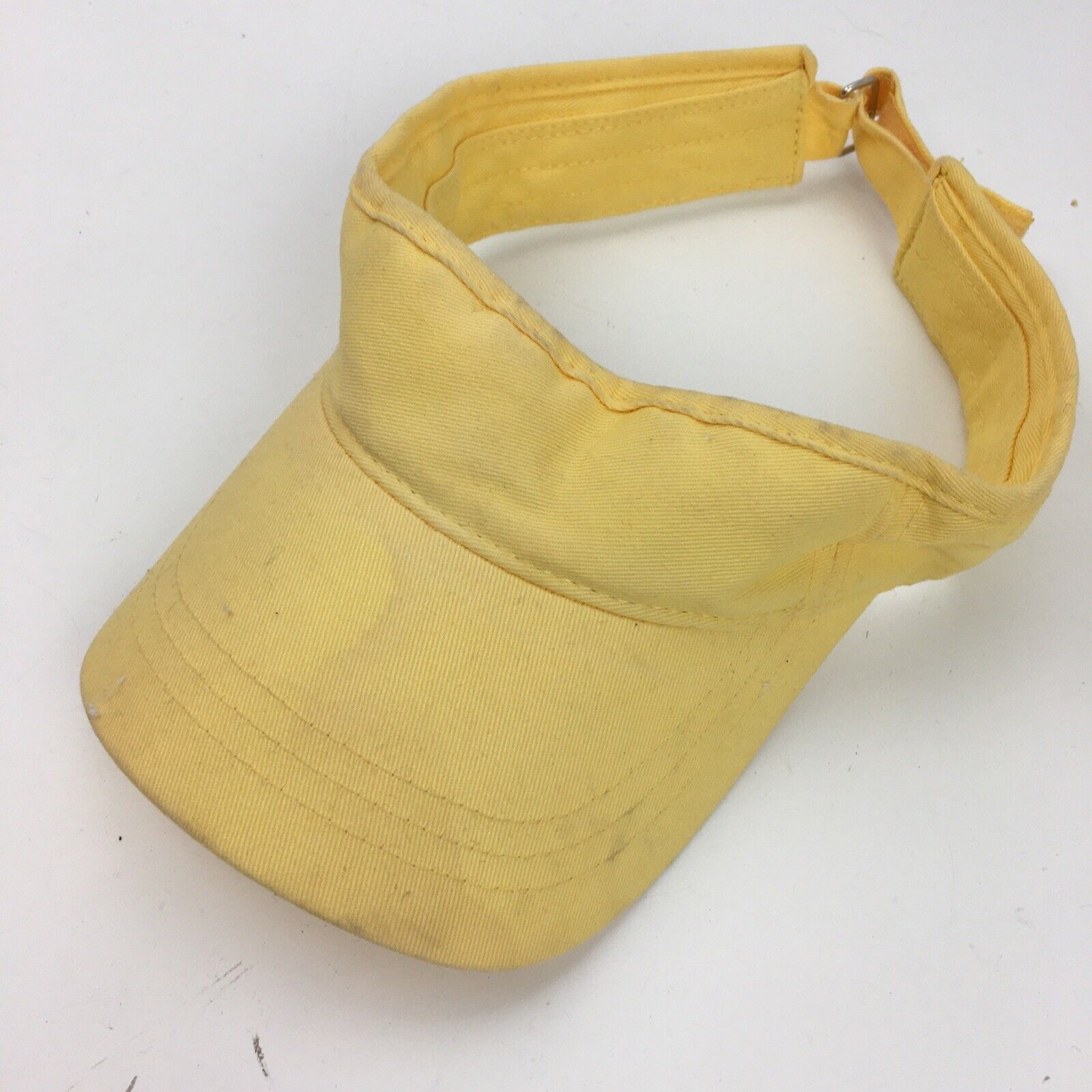Blank Yellow Visor Cap Hat Adjustable - image 1