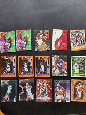 GLENN ROBINSON 15 Card Lot Mostly Base Bucks       L4