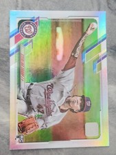 2021 Topps Sterling Sharp RC Washington Nationals Silver Parallel Refractor