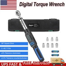 Digital Torque Wrench Electronic Torque Wrench 3/8" Drive 3.1-62.7 ft.lb
