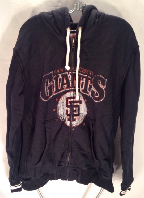 F574 San Francisco GIANTS Hoodie 1989 Mitchell Ness Size Large Distressed | eBay