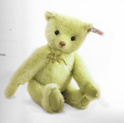 ''STEIFF ''LYSANDER TEDDY BEAR'' EAN 034923  DELICATE GREEN ALPACA -LIM EDITION-10''