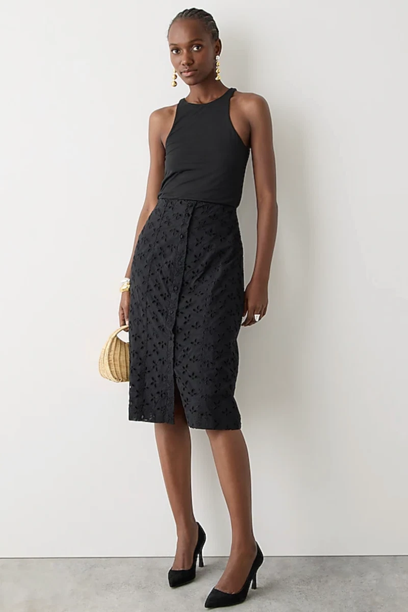 J crew black clearance skirt