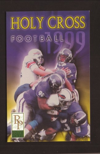 Holy Cross Crusaders 1999 Football Pocket Schedule EBay