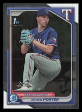 Brock Porter 1st Bowman Chrome 2024 Bowman #BCP-36 Texas Rangers