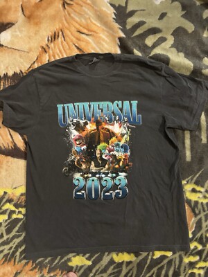 Universal Studio Employee T Shirt Sz Large Cocaine Bear Mario Bros 2023 FNAF