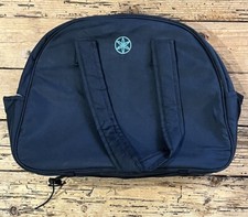 Gaiam Black Gym Bag W/ Yoga Mat Strap Pockets Handles NWOT