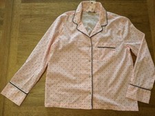 Victoria  s Secret Pink Black Dot SMALL SHORT Lightweight Long Sleep Sleep Top VS