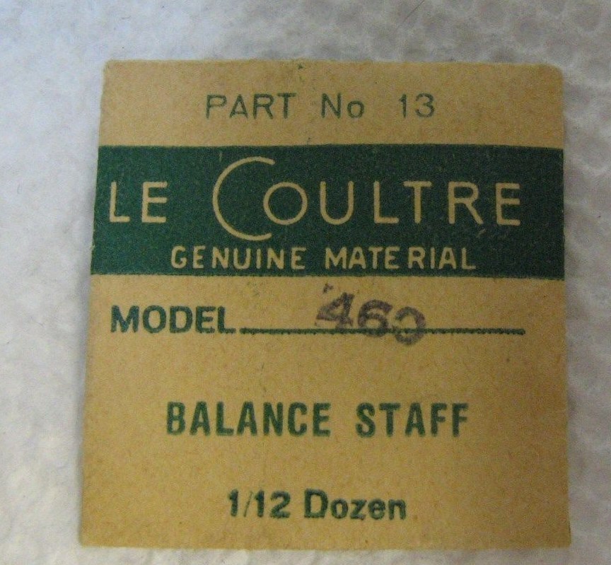 Axe De Balancier (Balance Staff) JAEGER-LECOULTRE Calibre 476 - Occasion