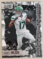 GARRETT WILSON 2023 PANINI SCORE FOOTBALL BREAKTHROUGH Football Card #7 JETS