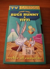 BUGS BUNNY & TITTI  "Occhio al canarino" - VHS - Anno 2004 - Durata 45 minuti 