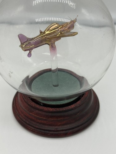 Mustang Glas vergoldet Gold Mustang kleiner Globus Sammlerstück.  EUC - Bild 9 von 10