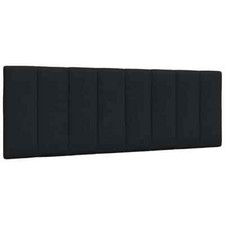 Cuscino Testiera Nero 120 cm in Tessuto