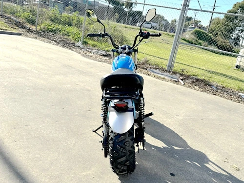 MB200X TrailMaster Hurricane Mini Bike Coleman Full sized REC-REG E-start BLUE - Picture 5 of 20