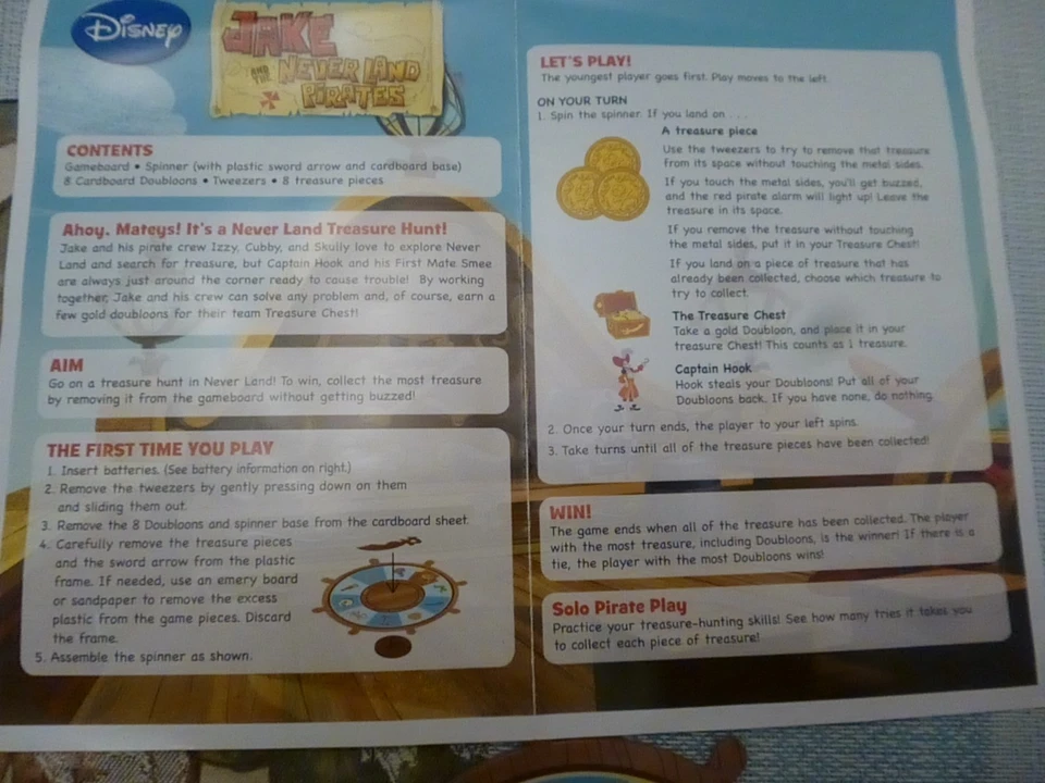 Operation - JAKE AND THE NEVER LAND PIRATES - Edition Board Game - Image 4 of 4