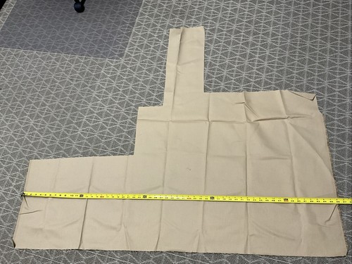 Small Remnant Camel Colored Material Designer Fabric 55” X 17” See Photos - Picture 4 of 8