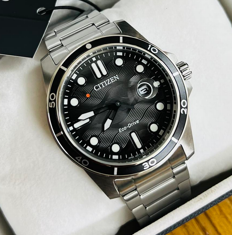 Citizen AW1816-89E Black Dial Date Indicator Men's Watch