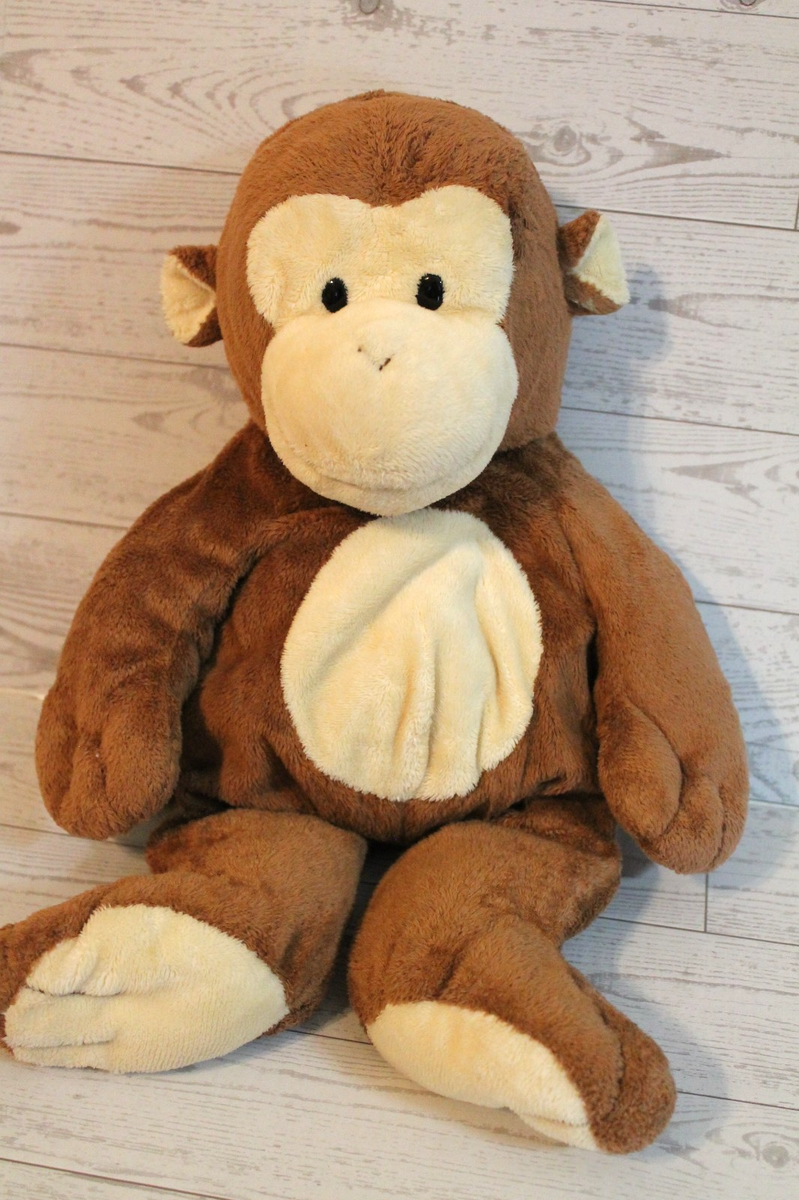Ty Pluffies Dangles Monkey Brown Plush Stuffed Animal 2004 Large 15